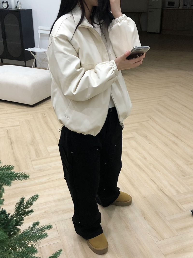 Irving leather jumper