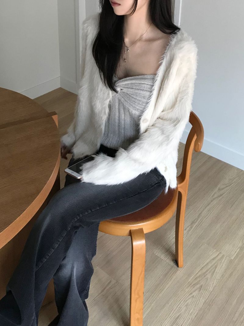 Alpaca knitwear top (2 colors)