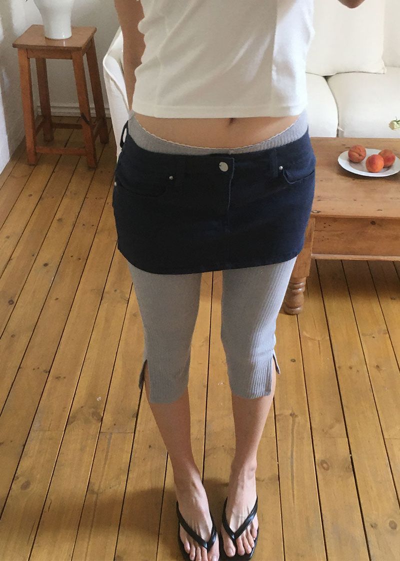 STUD MICRO SKIRT SHORTS