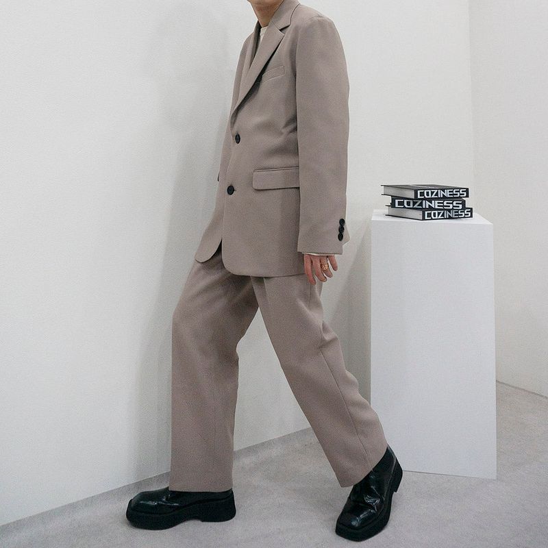SK Daddy Half Two-Button Jacket (Set Up