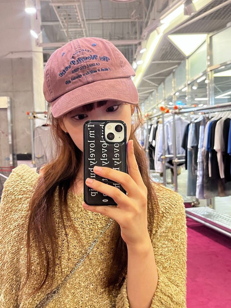 [MADE] lovely but hip lettering epoxy bumper case_black