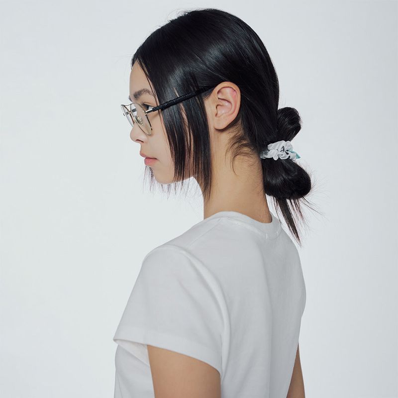 Paisley-print hair scrunchie set