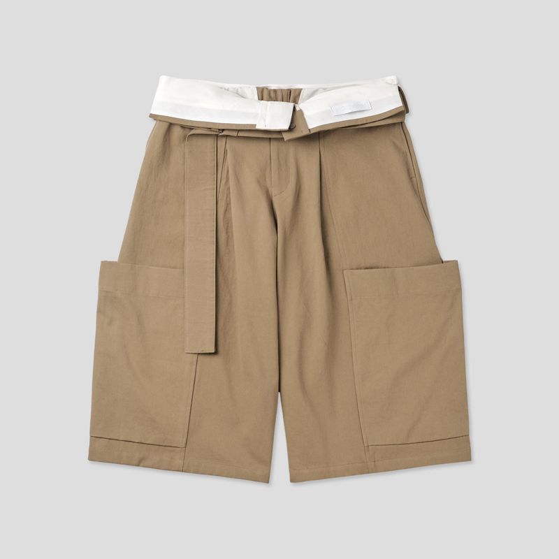 Vienne Belting Cargo Bermuda Pants 3C