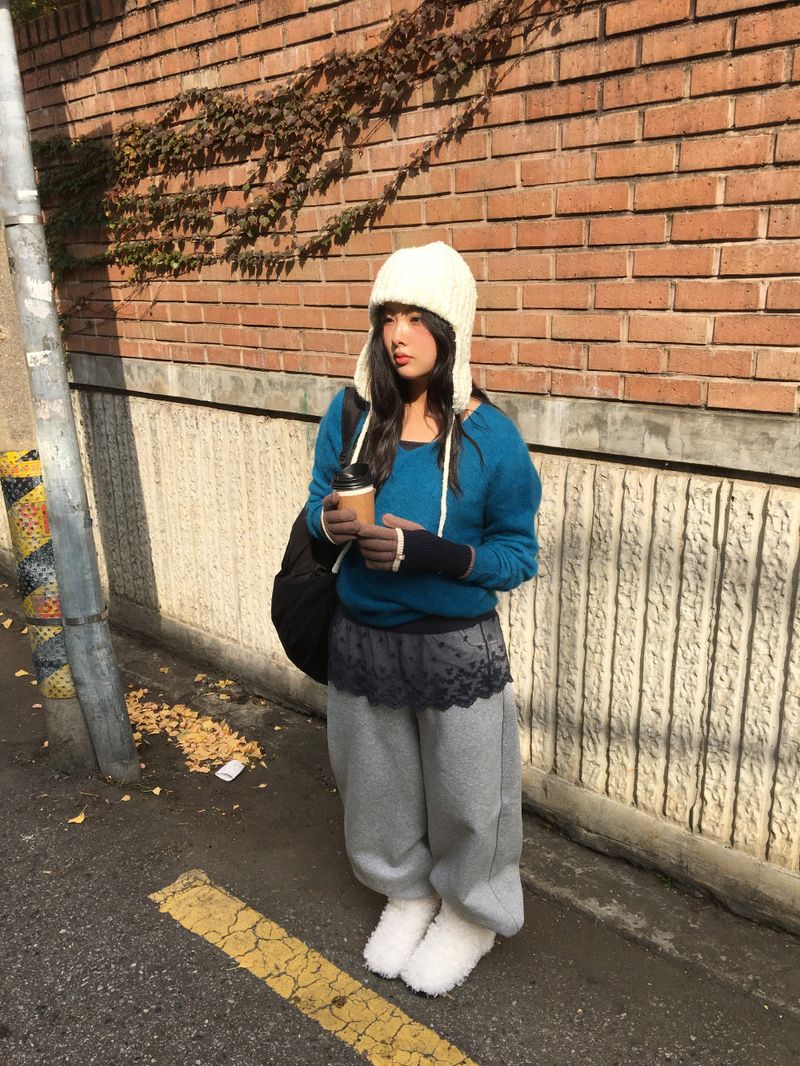 Peach Pintuck Jogger Pants (7color)