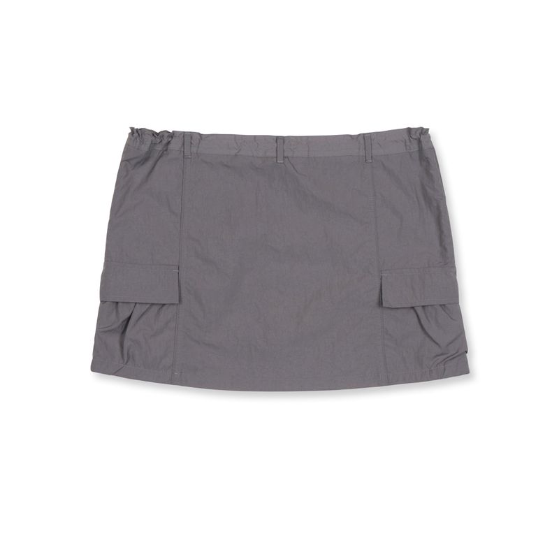 ナイロンミニスカート (Grey)