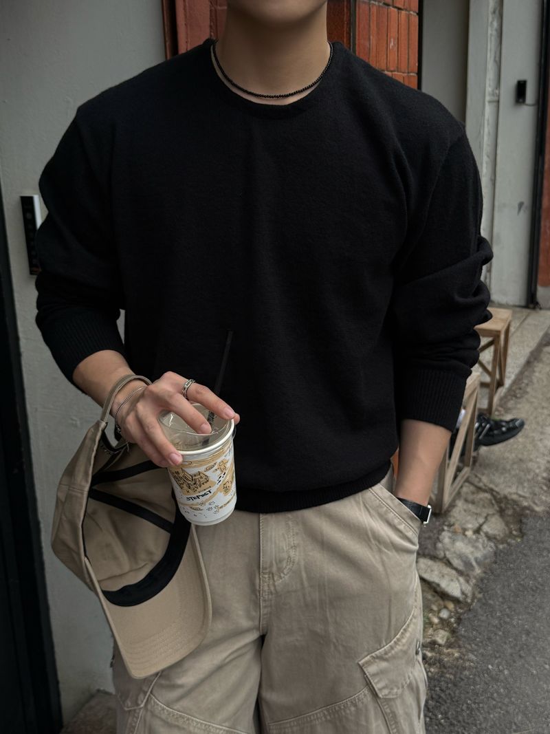 Fade cooling round knitwear