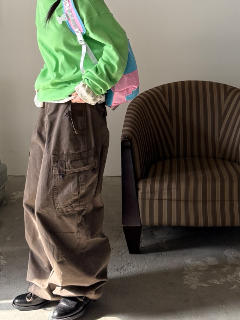 museum dyeing cargo pants