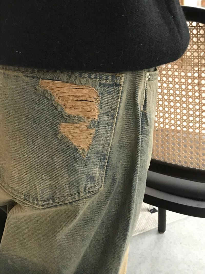 Millennial vintage wide denim