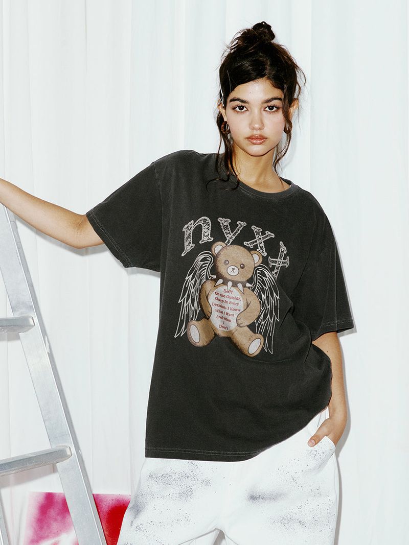 ANGEL BEAR TEE CHARCOAL