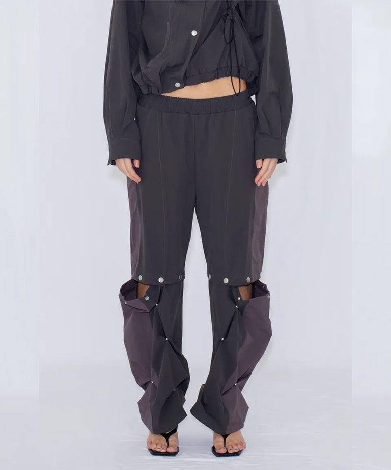 2WAY DEFORMED TRACK PANTS