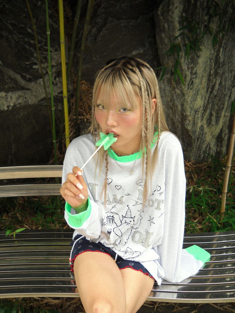 smile shorts navy