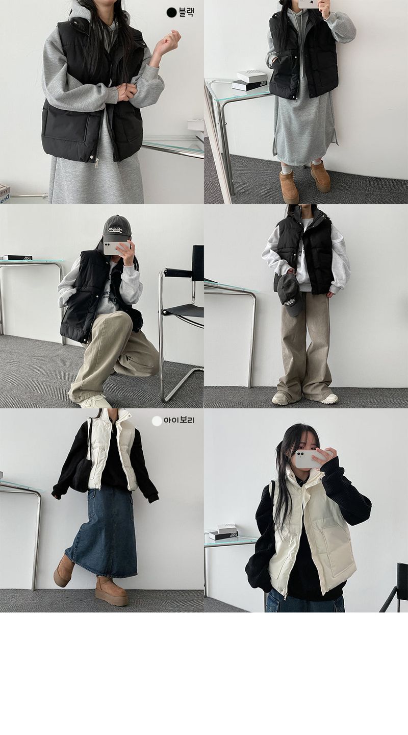 Elo Oversized-Fit Pocket Padded Vest