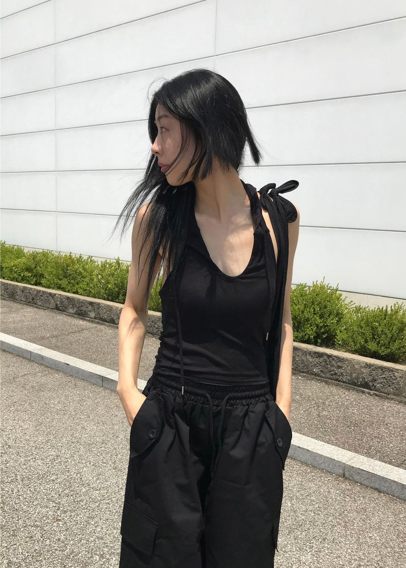 HOODIE OFF SLEEVELESS