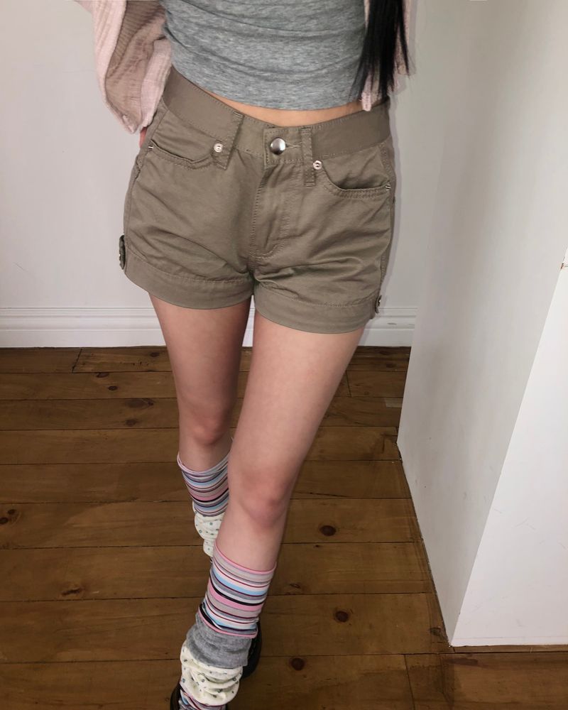 Lovety Side Button Shorts