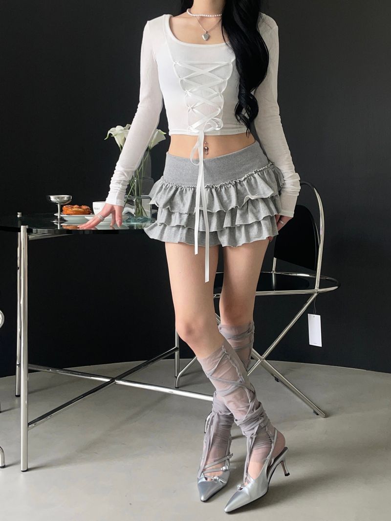 Strap mesh leg warmer