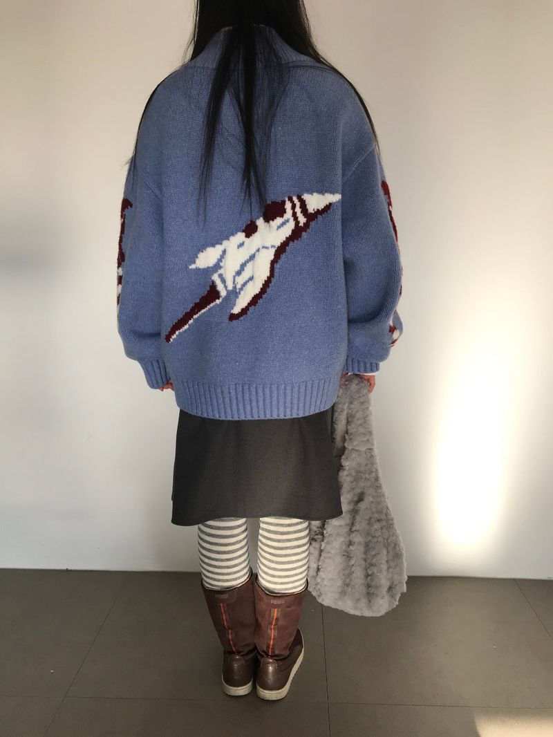 Hubble High Neck Knit Zip-Up (2 Colors)