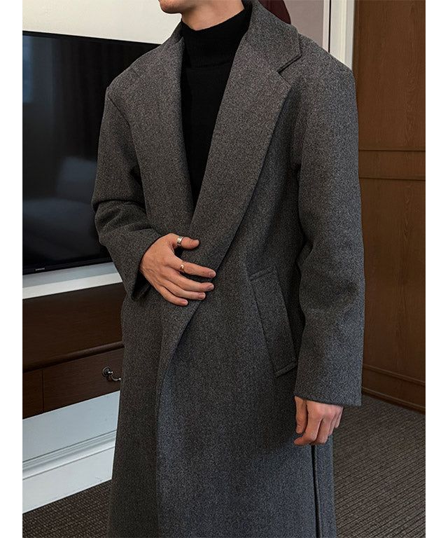 [F/W] Basic robe long coat(2color)