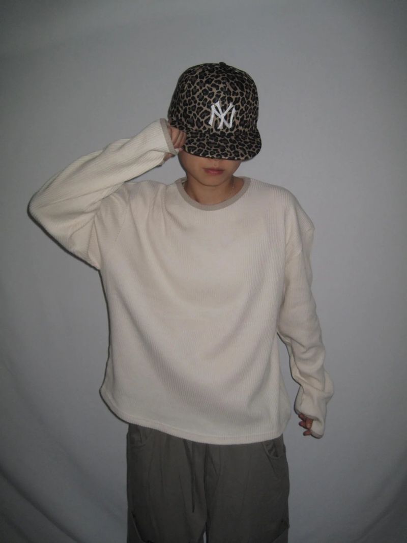 Round Waffle Hand Warmer Long Sleeve(4c) 