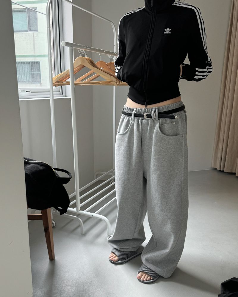 YEOWOONKOREA（ヨウンコリア）の「ベルトスウェットパンツ (Unisex)（パンツ）」