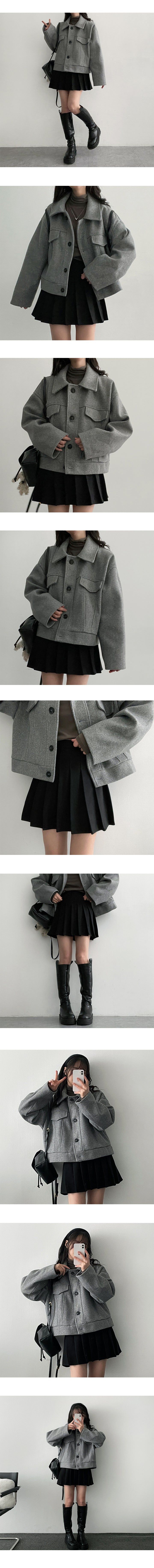 Canning two-pocket wool coat jacket