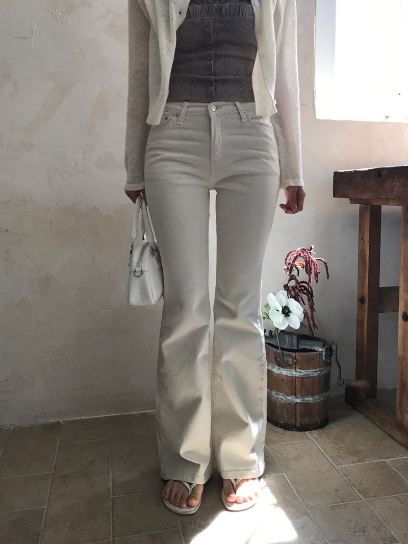 Back Pocket Span Bootcut Pants 