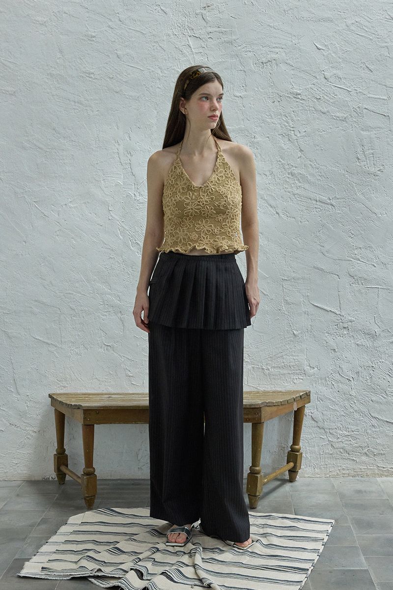 WITHOUTSUMMER（ウィズアウトサマー）の「Nov stripe slacks_charcoal（Pants）」