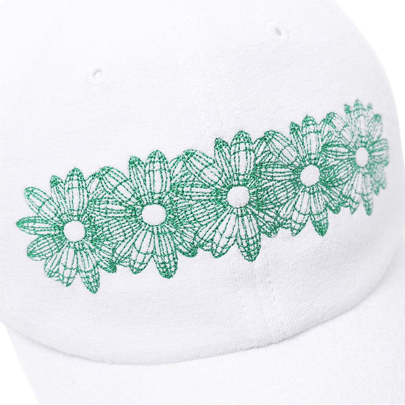 [ILLEDIT] FLOWER ARTWORK TERRY BALLCAP WHITE