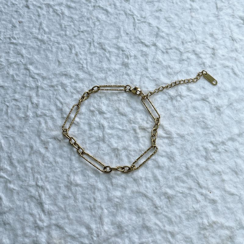 Antique Gold Geometric Bracelet