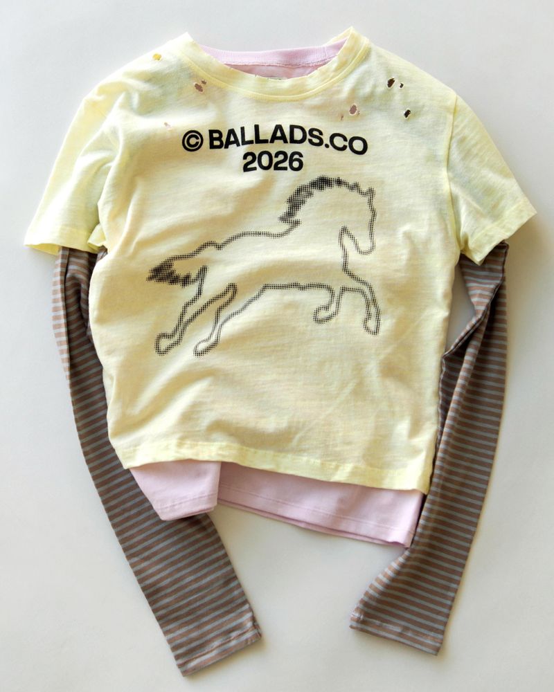 BALLADS.CO（バラッズコー）の「ヴィンテージフェードTシャツ（トップス）」
