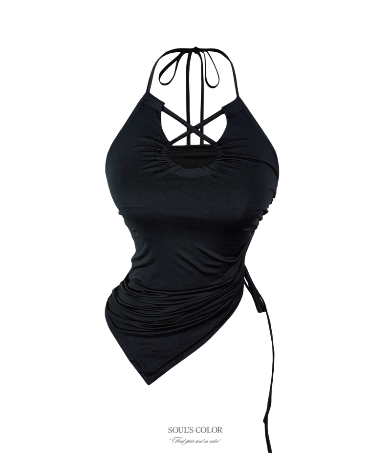 SOUL'S COLOR(ソウルズカラー)の「Ariel Cross Halter Swim Top(Tops)」