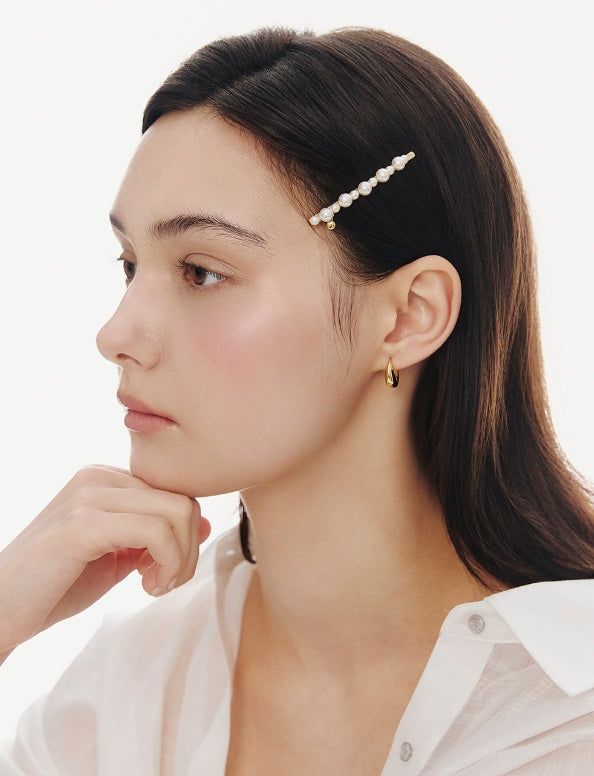 hyeres lor(イエール・ロール)の「26SS★ Essence (Y) Pearl Bubble Point Hair Pin(Hair Accessories)」