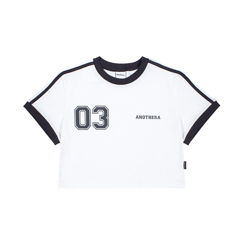 ANOTHERA(アナザーエー)の「03-RINGER CROP TEE_White(Tops)」
