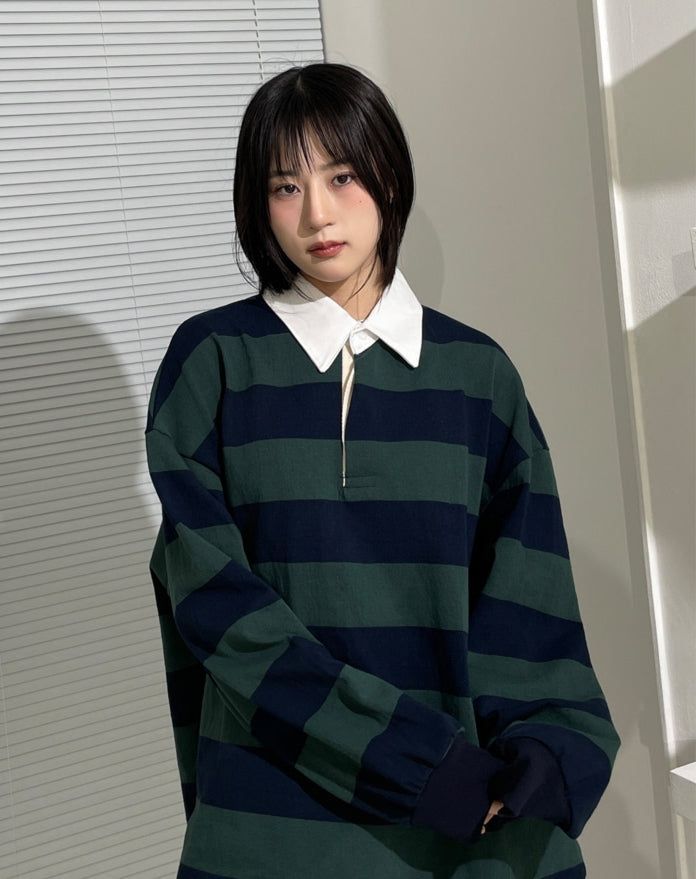 KIXI（キッシー）の「Authentic over rugby t-shirt（Tops）」