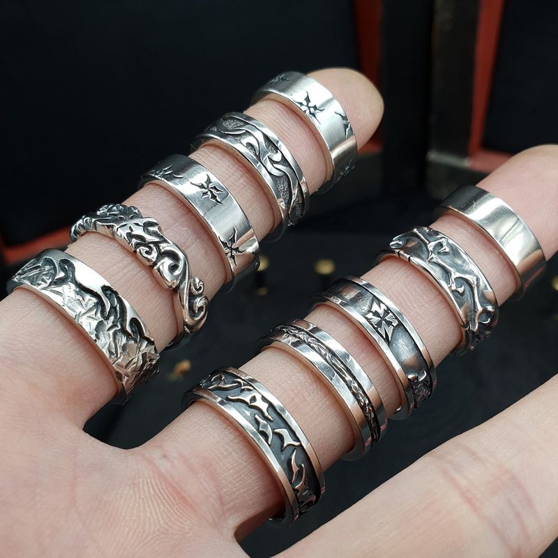 Rough6-S silver ring