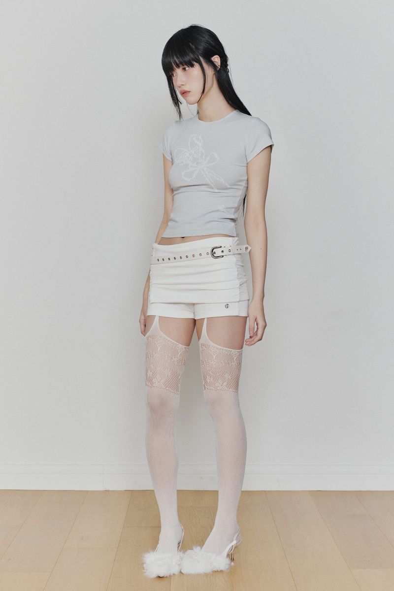 FRAGILE GRAPHIC TEE light mint