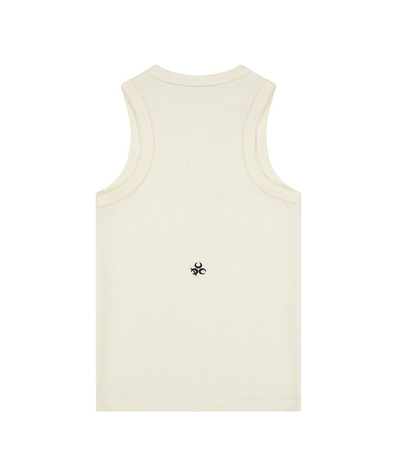 (DUC) Eyelet Stud Tank Top White