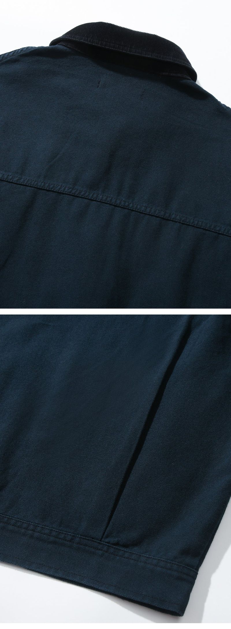 CANVAS COTTON WORK JACKET_BLUE GREEN