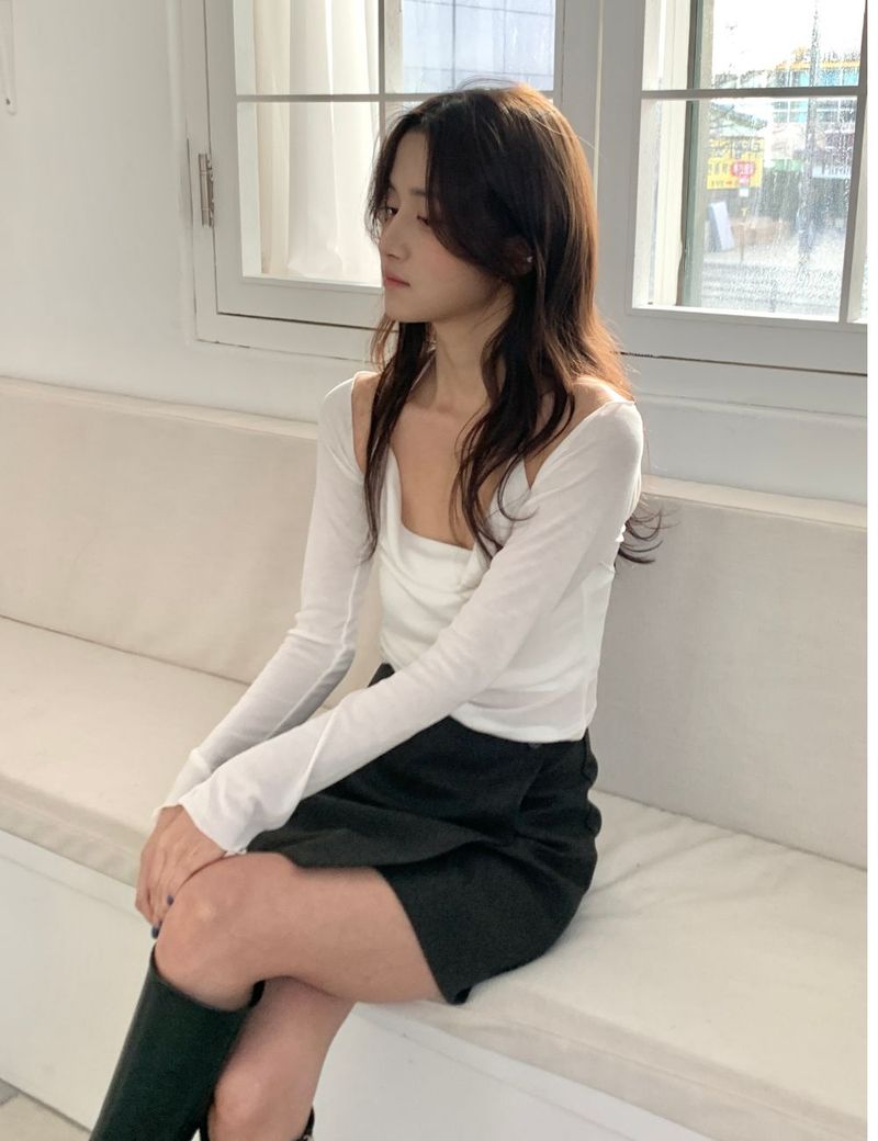 Rie cardigan sleevless set