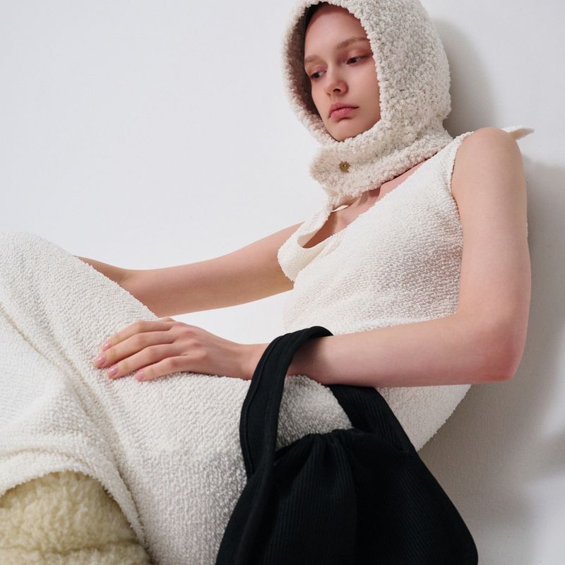 SIEOR（シオル）の「DUMPLING knitting bag_black（Bags）」