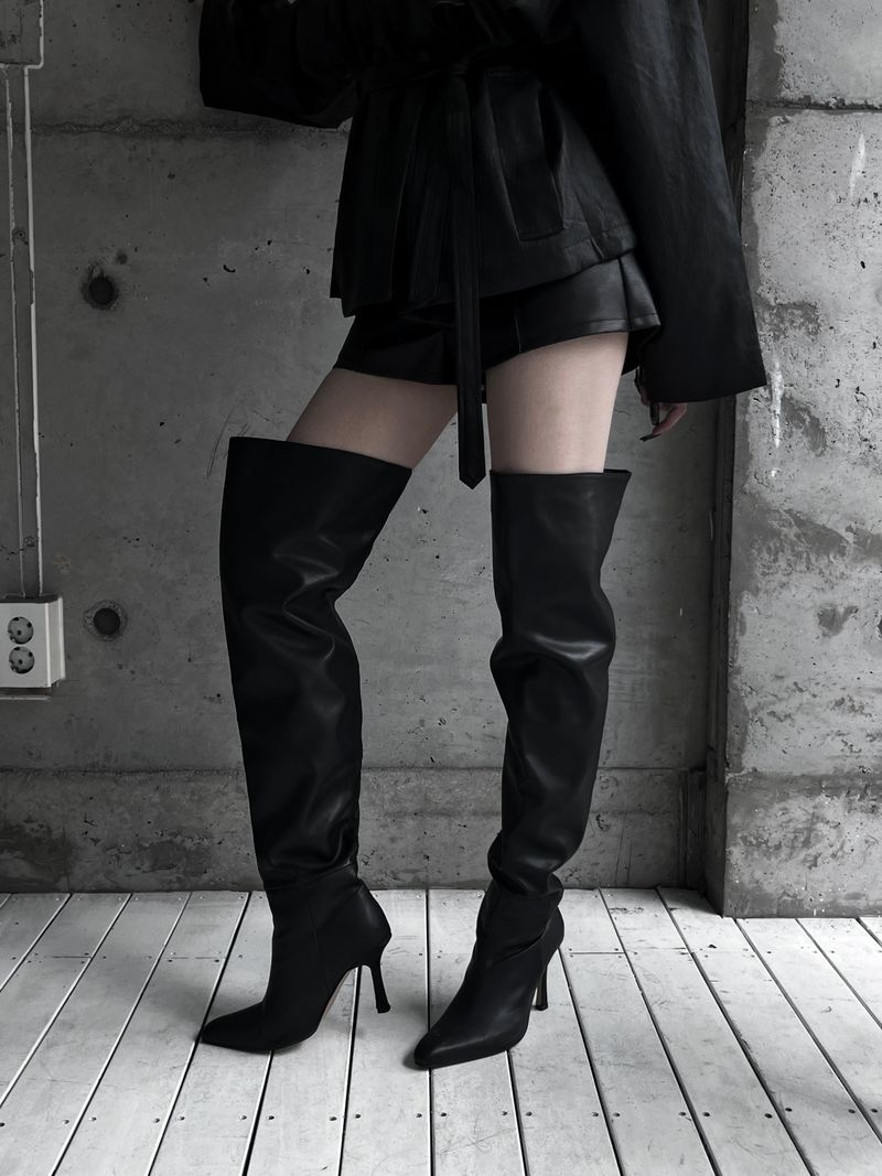 URBAN UNIQUE（アーバンユニーク）の「スティレットサイハイブーツ（シューズ）」