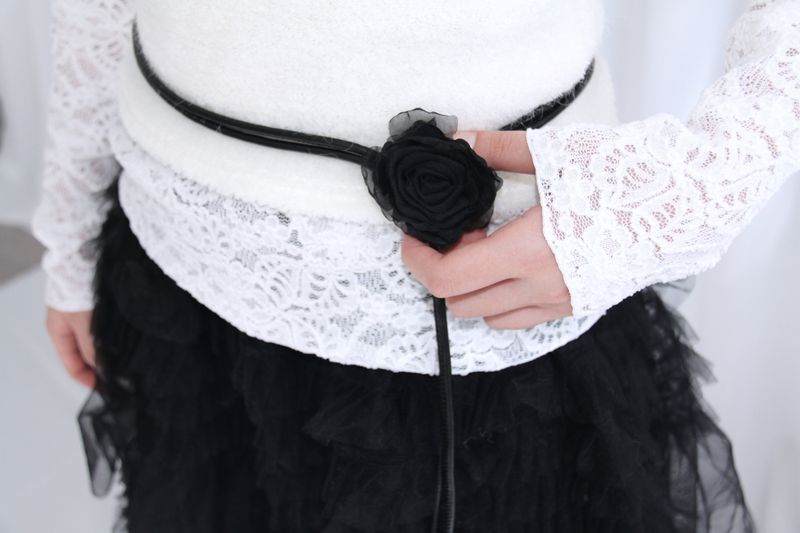 Rose Chiffon Strap Belt
