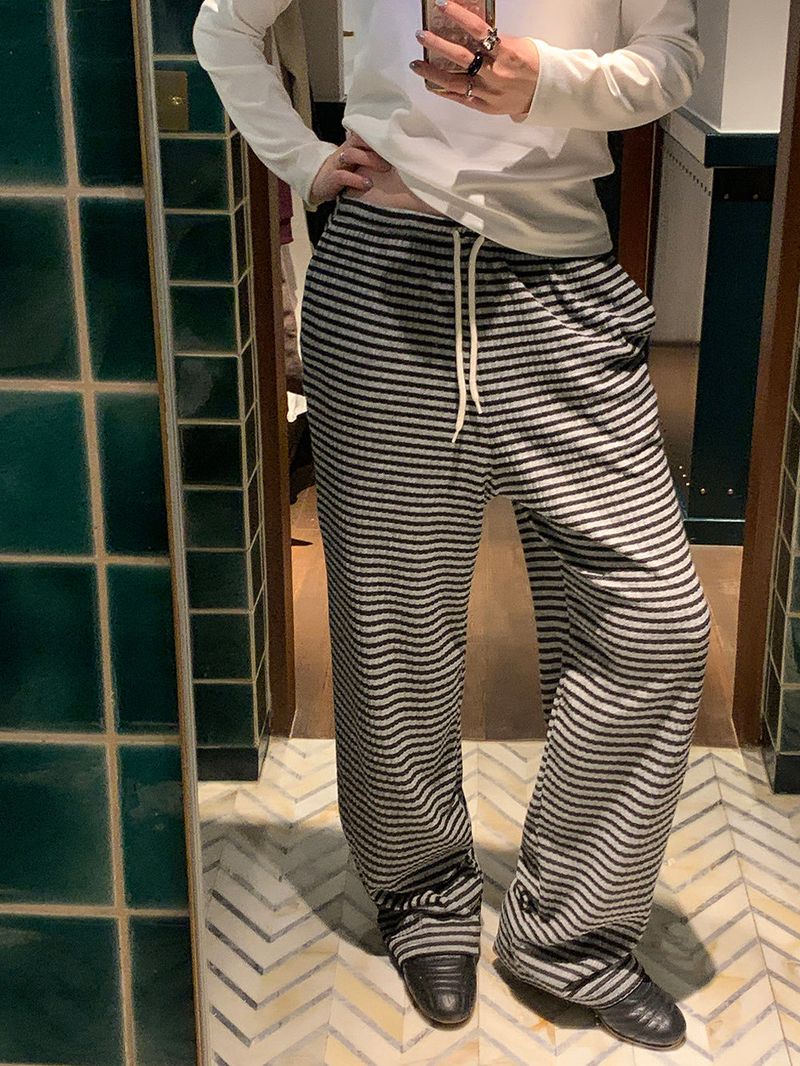 [MADE] Dayner Striped Elastic Waist Pants