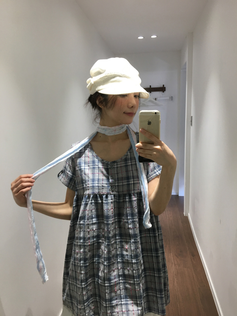 Fiore check muffler (2color)