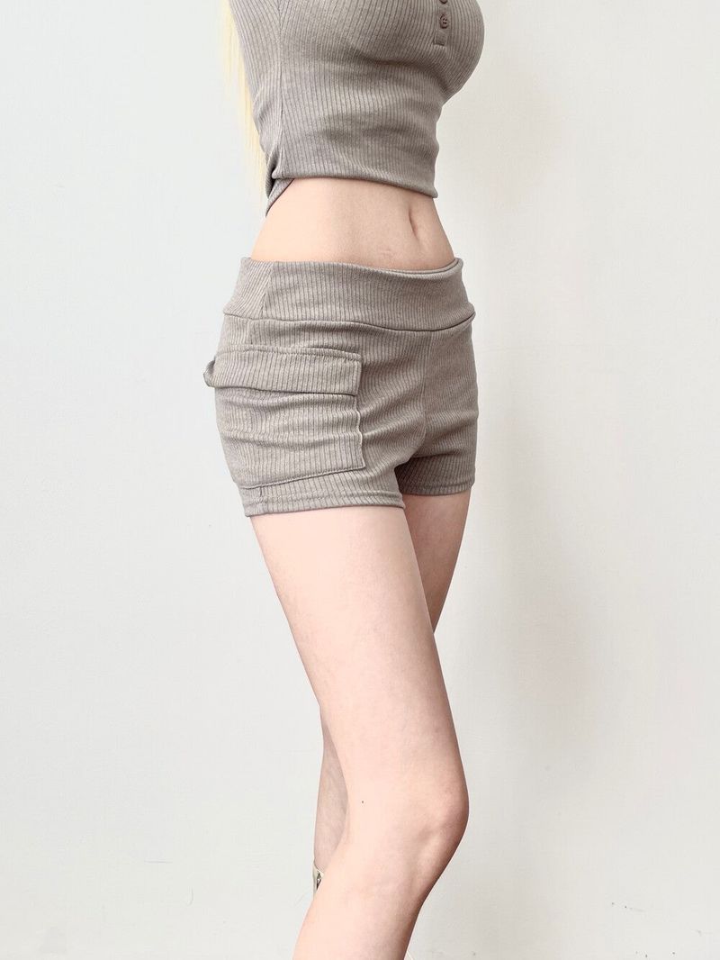 1400. Basic cargo pocket short pt (3color)