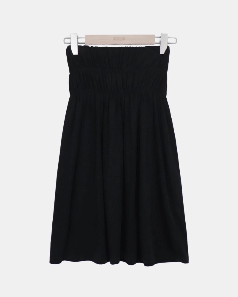 Muen Shirred Midi Skirt