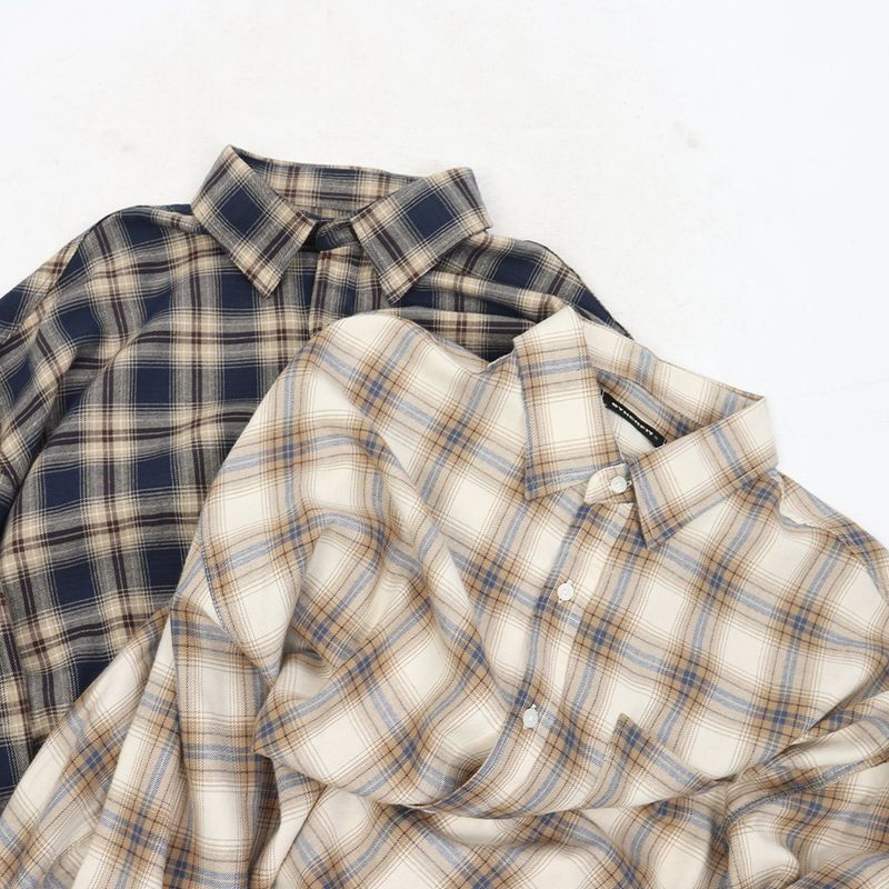 Overfit Retro Checked Shirt_2color