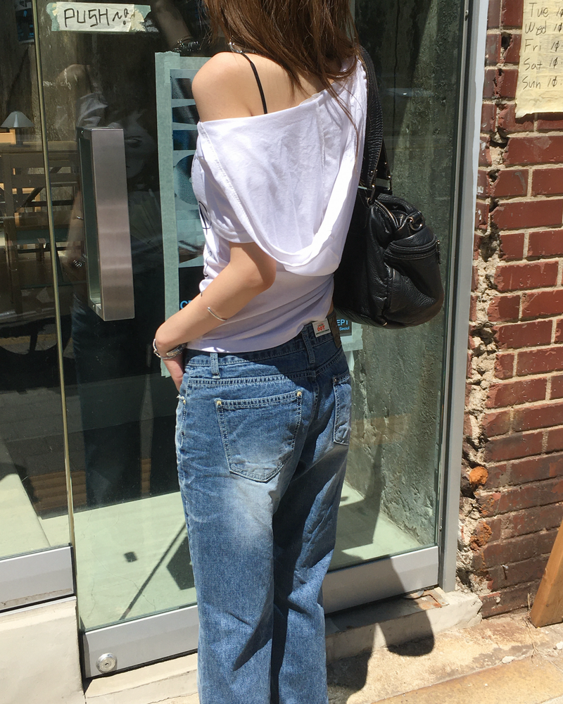 ローライズ ロージー ブーツカットデニムパンツ