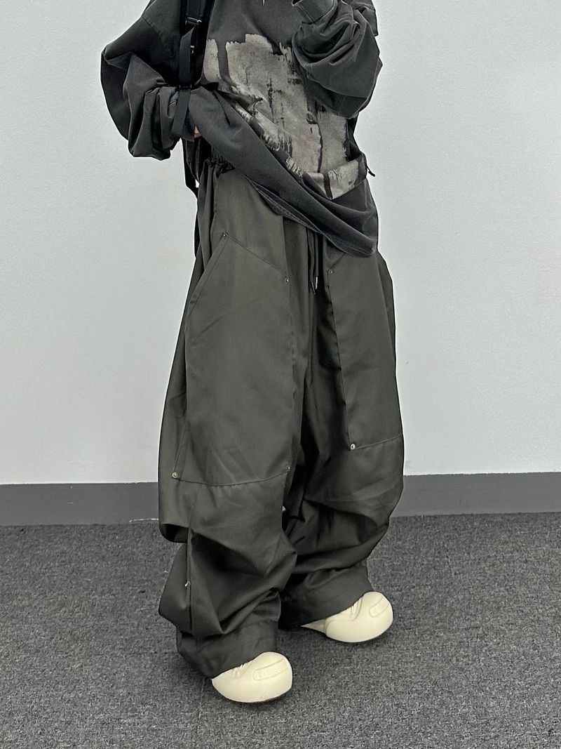hammer cotton pintuck pants
