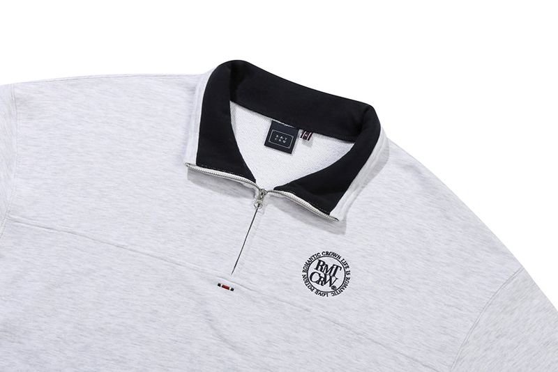 CIRCLE LOGO COTTON ANORAK_LIGHT GREY