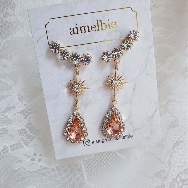 Stellar Elf Earring - Peach